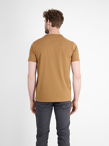 LERROS T-Shirt "LERROS Unifarbenes T-Shirt mit Brustprint" günstig online kaufen