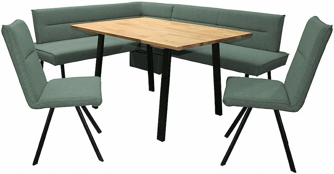 Home affaire Eckbankgruppe "Sava" Set, 4 Stk. tlg. Eckbank mit Wellenfederu günstig online kaufen