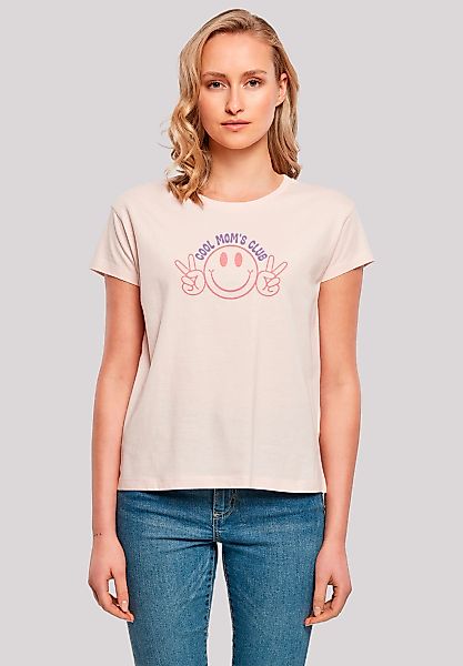F4NT4STIC T-Shirt "Muttertag Cool Moms Club Peace Zeichen Pastell", Premium günstig online kaufen