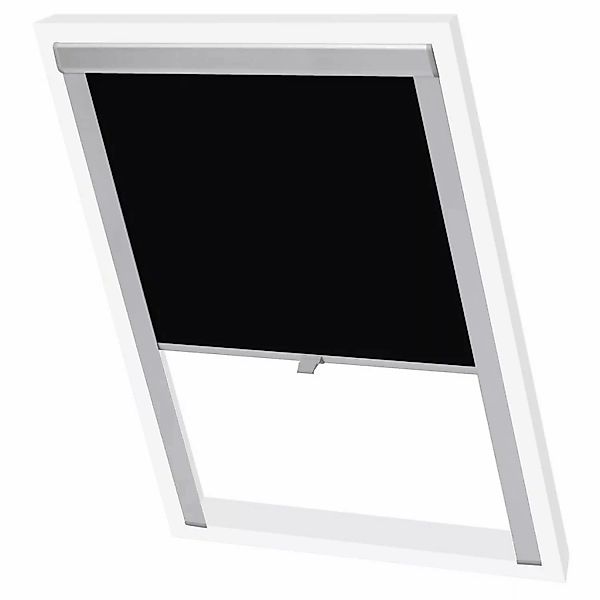 Verdunklungsrollo, vidaXL, Verdunkelungsplisee Schwarz C02 günstig online kaufen