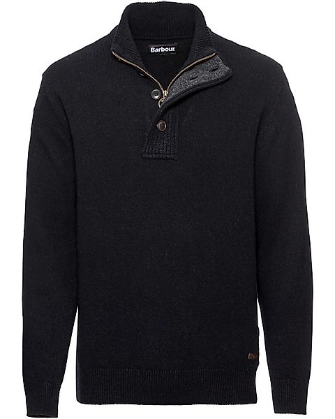 Barbour Strickpullover Troyer Patch günstig online kaufen