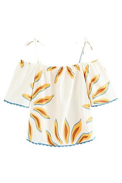 Next Carmenbluse Bardot-Kurzarmoberteil mit Trägern aus Baumwolle (1-tlg) günstig online kaufen