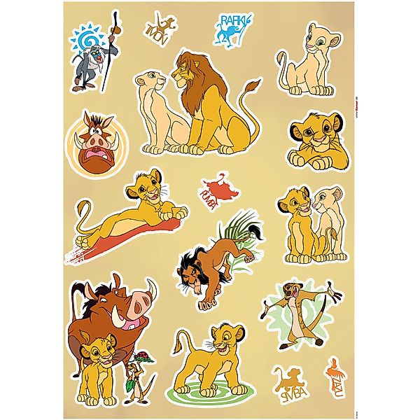 Komar Deko-Sticker Lion King Life 50 x 70 cm gerollt günstig online kaufen