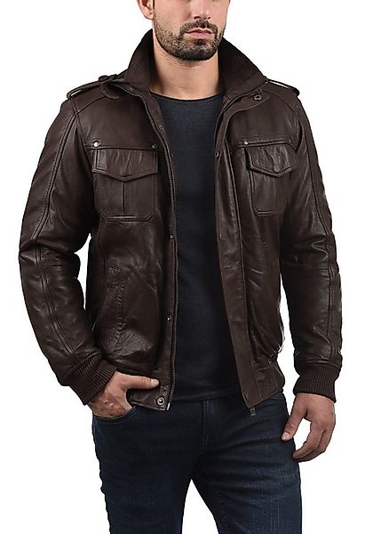 !Solid Lederjacke SDCamash Lässige Bikerjacke mit Stehkragen günstig online kaufen