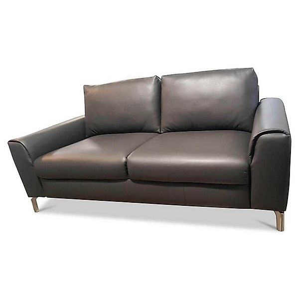 WK WOHNEN 2-Sitzer Sofa WK660 Venosa Zweisitzer Leder Montana Basalto Grau günstig online kaufen