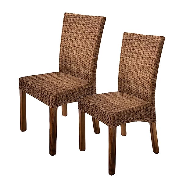 WOLF MÖBEL Esszimmerstuhl Rattan Korbstuhl Bali günstig online kaufen