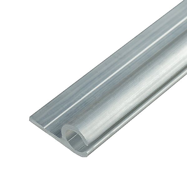 LYSEL® U-Laufschiene Kederschiene Kederleiste Aluminium grau günstig online kaufen