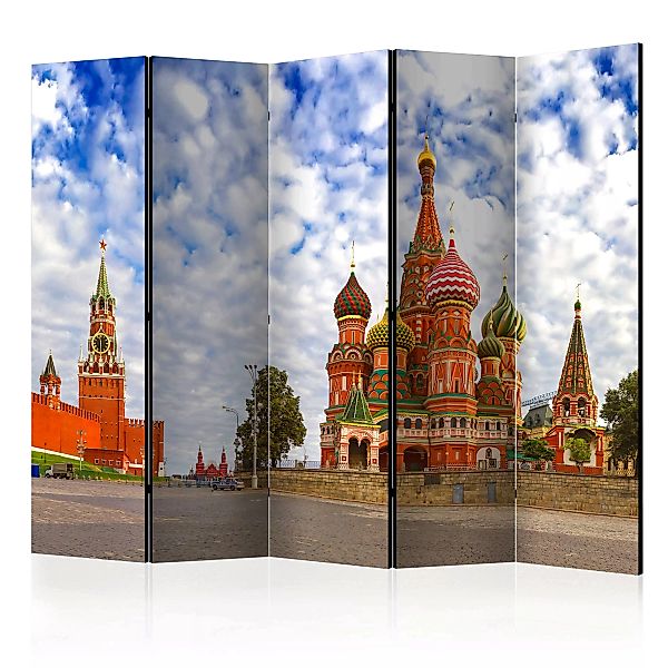 5-teiliges Paravent - Red Square, Moscow, Russia Ii [room Dividers] günstig online kaufen
