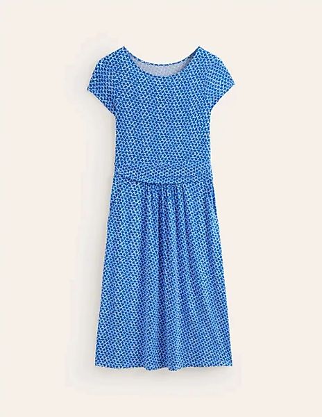 Amelie Jersey-Kleid Damen Boden, Brillantblau, Gänseblümchen günstig online kaufen