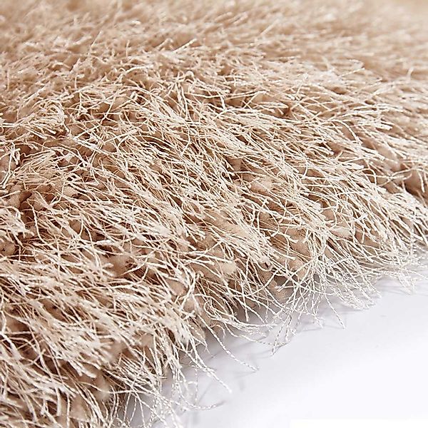 Hochflorteppich in Beige 8 cm hoch günstig online kaufen