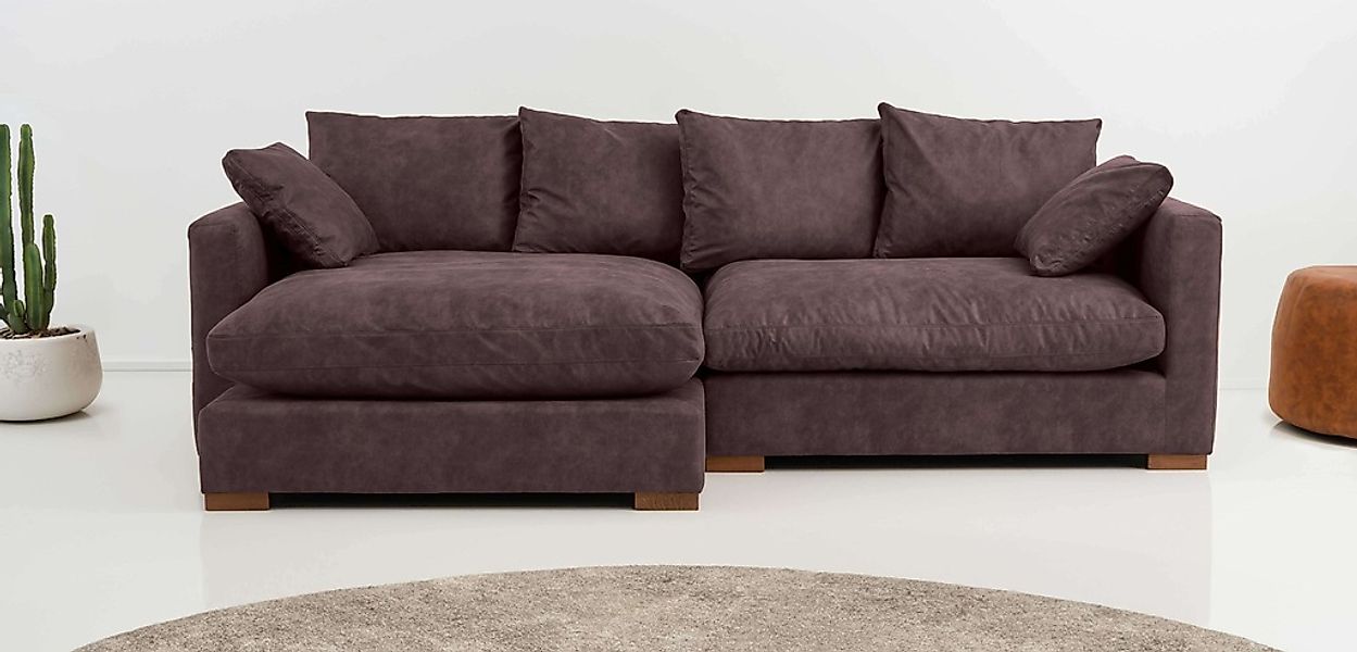 Home affaire Ecksofa "Coray" Breite 266 cm, extra weich und kuschelig, mit günstig online kaufen