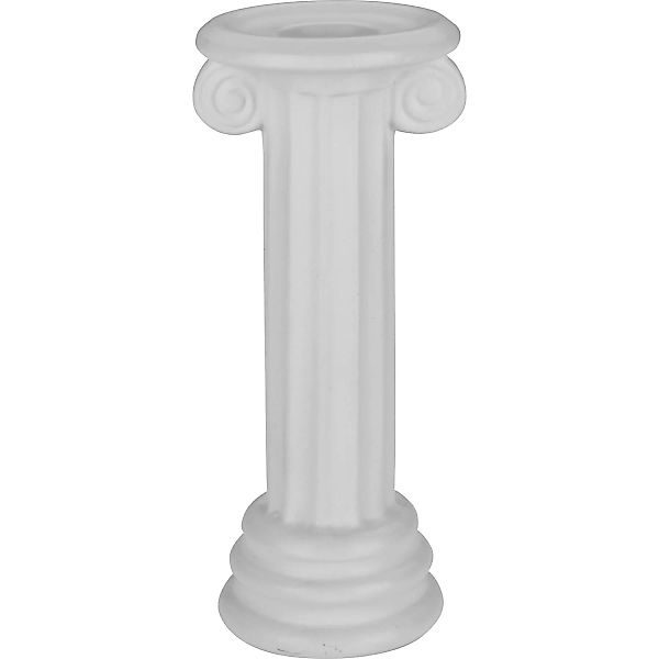 Kerzenhalter Modern Antique 15,1 cm x 6,7 cm x 7,2 cm Weiß günstig online kaufen