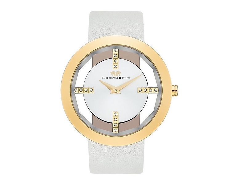 Rhodenwald & Söhne Quarzuhr Lucrezia gelbgold, aus Edelstahl günstig online kaufen