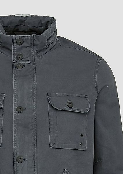 s.Oliver Outdoorjacke Jacke im Utility-Stil mit Kapuze im Kragen Label-Patc günstig online kaufen