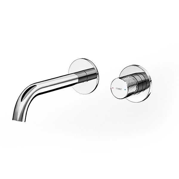Emke Waschtischarmatur Unterputz für Wandmontage Chrom Wasserhahn Badarmatu günstig online kaufen