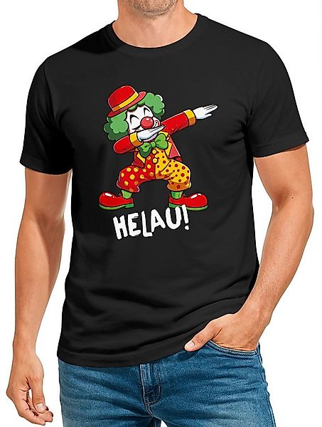 MoonWorks Print-Shirt Herren T-Shirt Fasching Karneval Dabbing Clown Kostüm günstig online kaufen