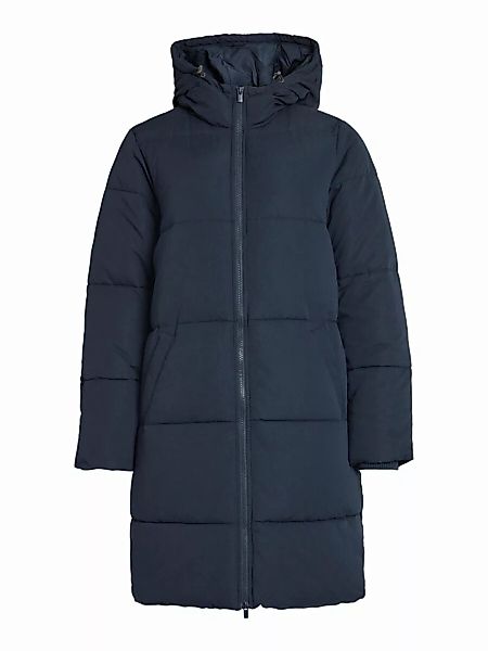 VILA Kapuzen Puffer Mantel Damen Blau günstig online kaufen