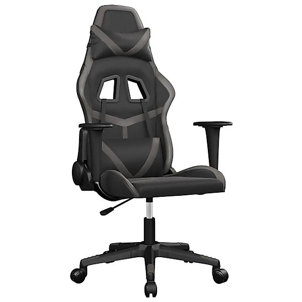 vidaXL Gaming-Stuhl Schwarz und Grau Kunstleder 3143669 günstig online kaufen
