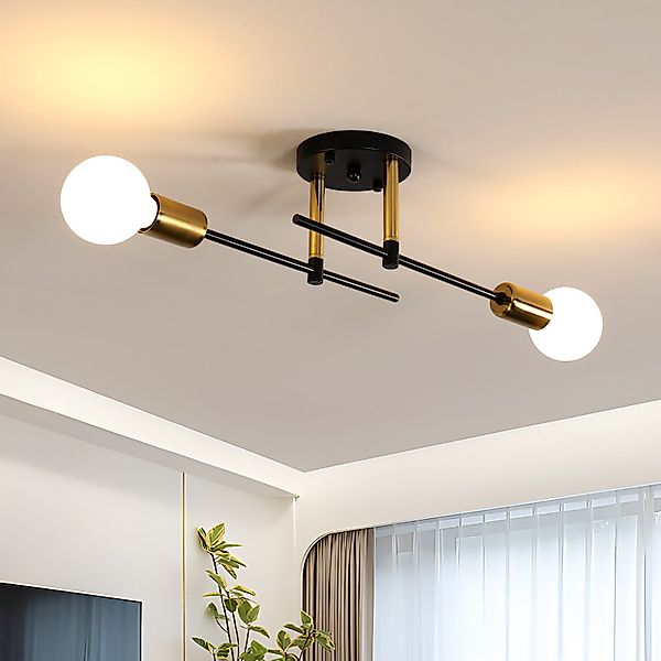 Goeco Deckenleuchte Retro, dekorative E27 Lampe,Industrieller günstig online kaufen