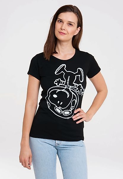 LOGOSHIRT T-Shirt "Snoopy - Astronaut" mit lizenziertem Originaldesign günstig online kaufen