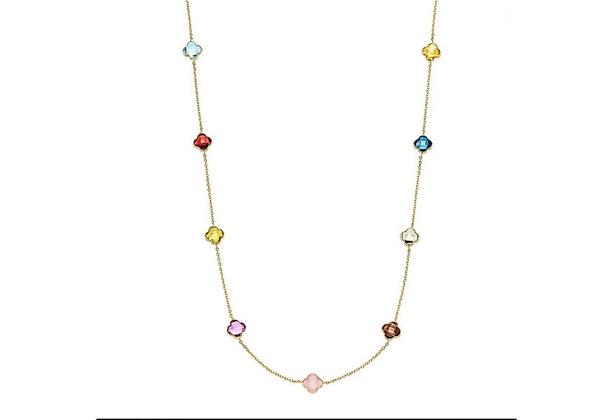 HOPLO Goldkette Gold Armkette mit Farbsteinen Ankerkette 1,1mm 19 cm 585-14 günstig online kaufen