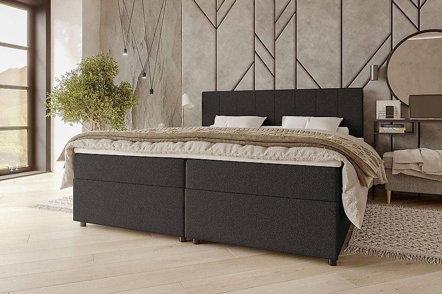 99rooms Boxspringbett Kira (Schlafzimmerbett, Bett), 140/160/180x200 günstig online kaufen