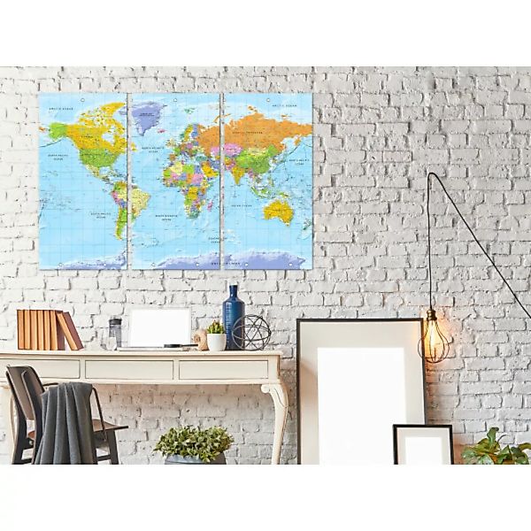 Leinwandbild World Map: Orbis Terrarum II XXL günstig online kaufen