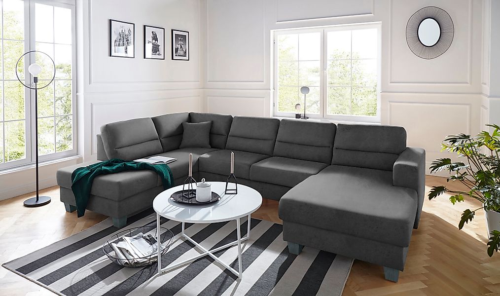 TRENDMANUFAKTUR Wohnlandschaft »Chamber, zeitlos&modern, hoher Sitzkomfort, günstig online kaufen