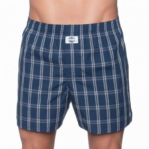 D.E.A.L International Boxershorts Dunkelblau Grau kariert günstig online kaufen