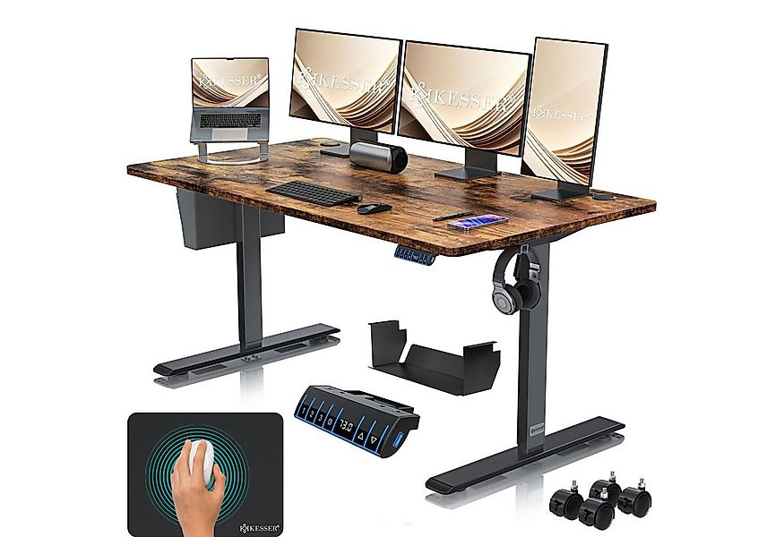 KESSER Schreibtisch, elektrischer & Höhenverstellbarer Computertisch für Ho günstig online kaufen