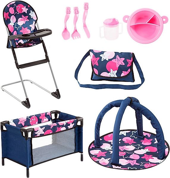 Bayer Puppenmöbel Puppen-Reisebett (Set), mit Hochstuhl, Spielbogen und Zub günstig online kaufen