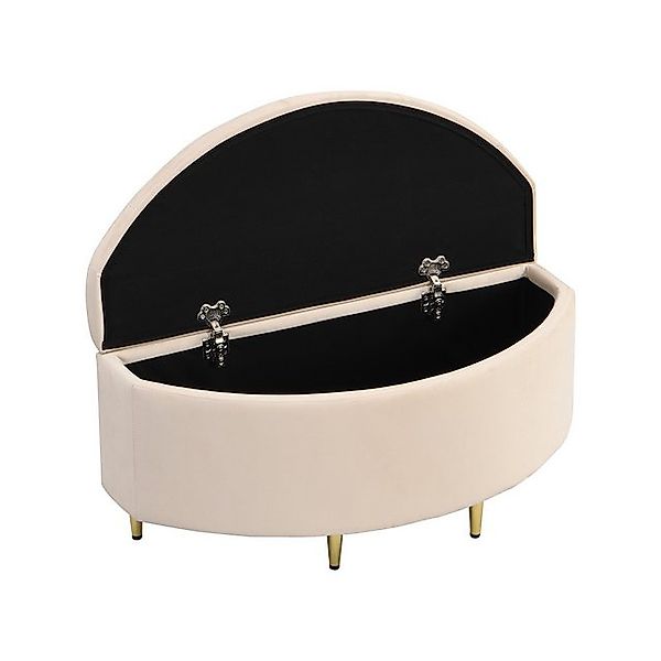 STILVORA Polsterbett 90x40x42cm Sitzbank mit Stauraum, Gepolsterte Betthock günstig online kaufen