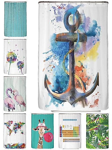 Arteneur Duschvorhang Breite 120 cm, Anti-Schimmel Beschichtet, Beschwerter günstig online kaufen