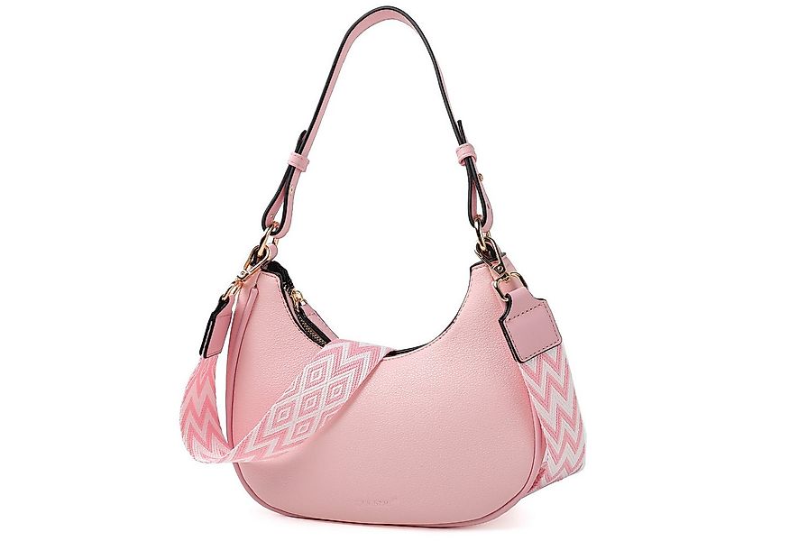 TAN.TOMI Umhängetasche Henkeltasche Retro Achsel Tasche mit Baseball-Schlüs günstig online kaufen