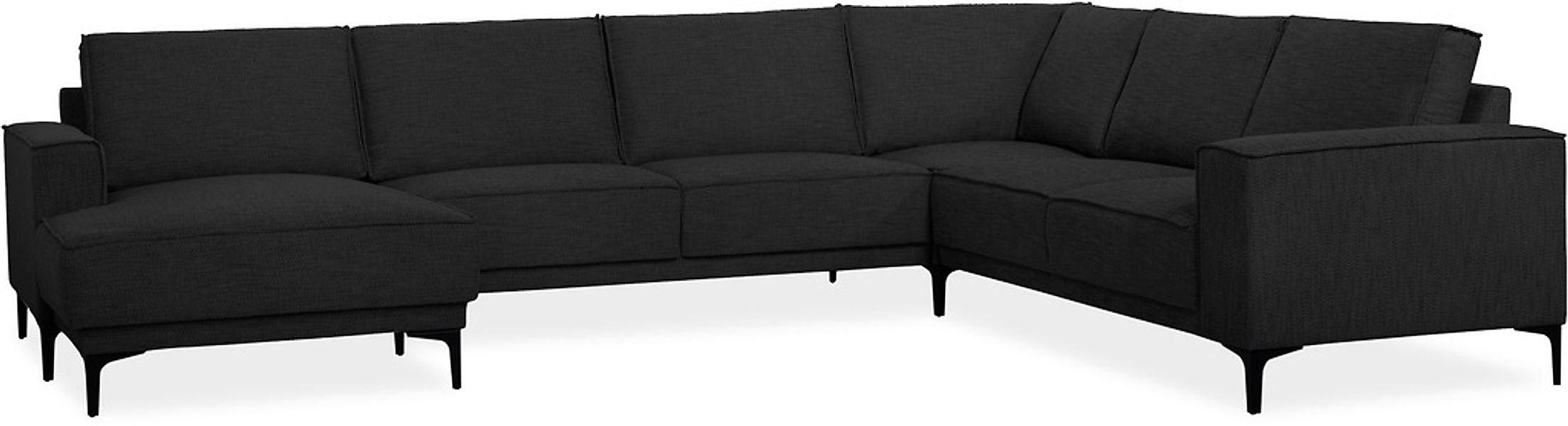 PLACES OF STYLE Wohnlandschaft "XXL Sofa Oland, Struktur, Flachgewebe, Luxu günstig online kaufen