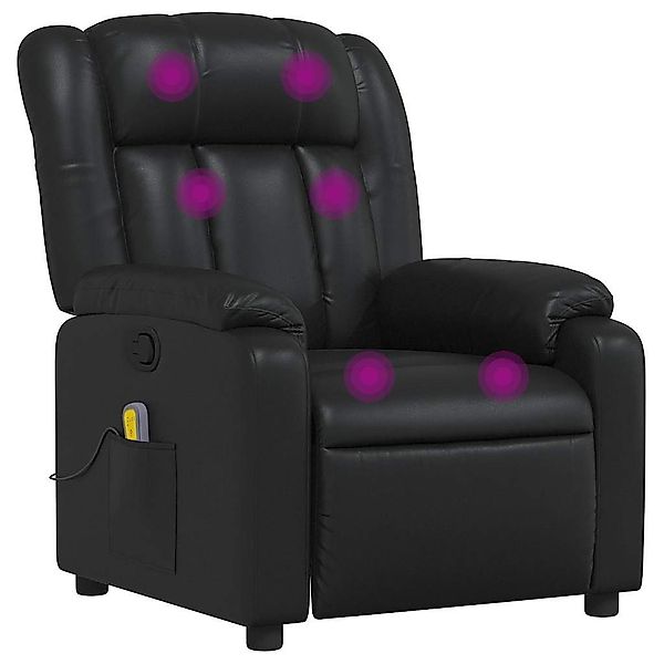vidaXL Sessel Massagesessel Schwarz Kunstleder (1-St) günstig online kaufen