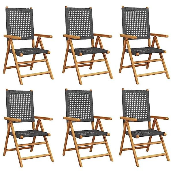 vidaXL Gartenstuhl Gartenstuhl Verstellbar 6 Stk. günstig online kaufen