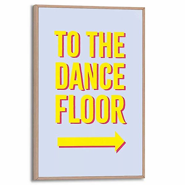 Reinders Gerahmtes Bild Dancefloor Man Cave 30 cm x 20 cm Gelb günstig online kaufen