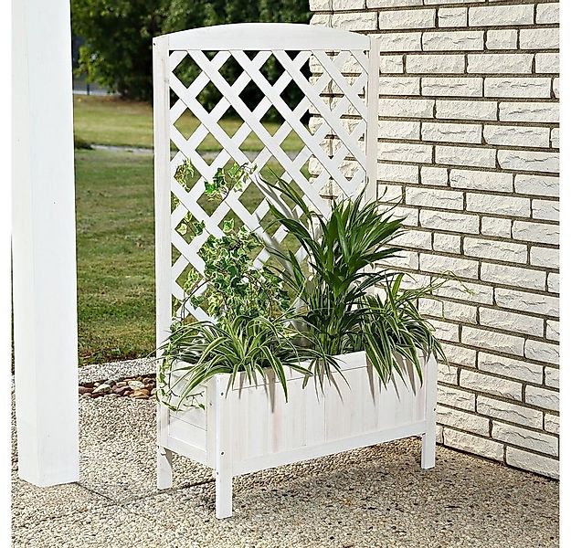 Melko Blumenkasten Rankkasten Blumenkasten Rankgitter Holz Rankhilfe Spalie günstig online kaufen