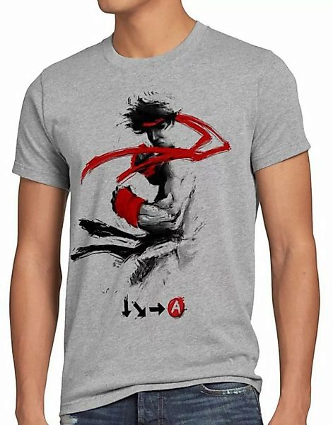 style3 Print-Shirt Herren T-Shirt Street Hero fighter ultra snes switch ps4 günstig online kaufen