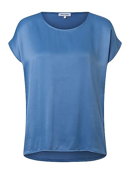 MORE&MORE Kurzarmshirt Materialmixshirt günstig online kaufen