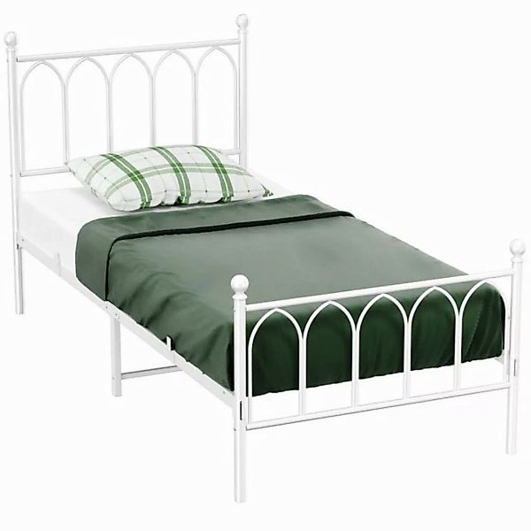 HAUSS SPOLE Metallbett 90 x 190cm mit Lattenrost für Schlafzimmer ohne Mart günstig online kaufen