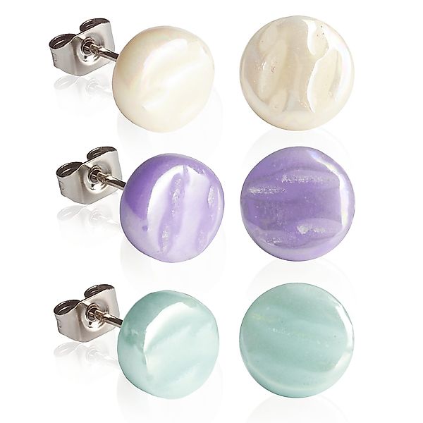 ALEXASCHA Ohrstecker-Set Runde Ohrstecker 3er Set günstig online kaufen