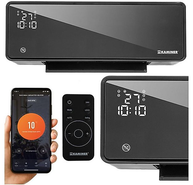 Kaminer Heizgerät Wandheizer Luftschleierheizung, 2000 W, 24-Stunden- und W günstig online kaufen
