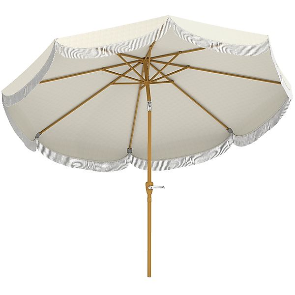 Outsunny Gartenschirm für den Außenbereich, rund, gerade, neigbar Ø2,7 x 2, günstig online kaufen