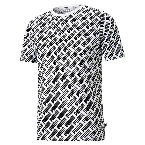 Puma Allover Print Kurzarm T-shirt XL Puma White günstig online kaufen