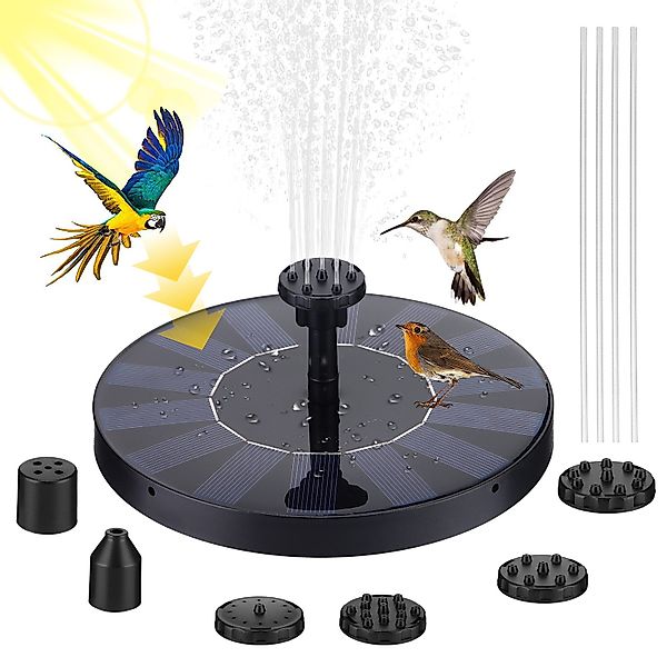 BlingBin Gartenbrunnen Solar Springbrunnen für Außen, günstig online kaufen