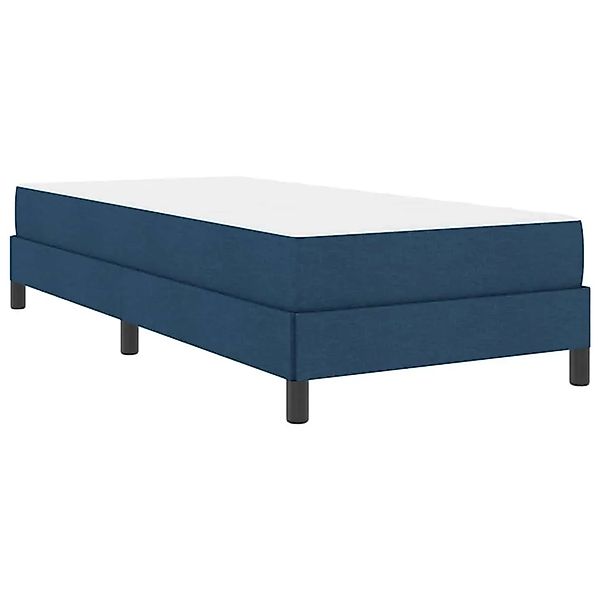 vidaXL Boxspringbett mit Matratze Blau 80 x 200 cm Stoff 3398450 günstig online kaufen