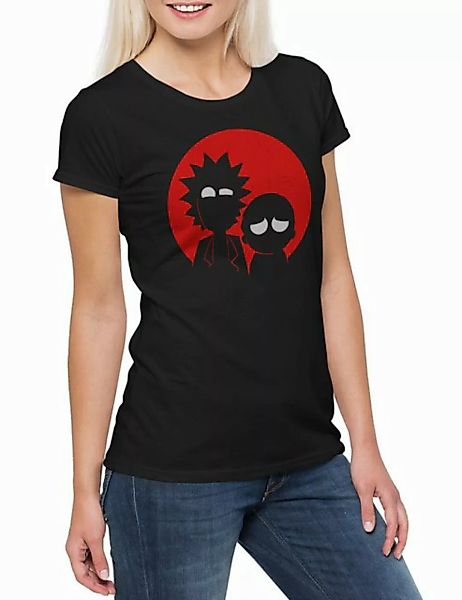 Urban Backwoods Print-Shirt R and M Damen T-Shirt Rick Sanchez Beth And Smi günstig online kaufen