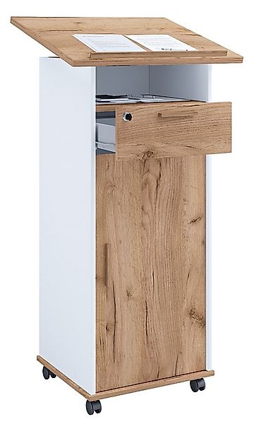 VCM Stehpult Holz Stehpult Rednerpult Stehtisch Rollen Melta T günstig online kaufen